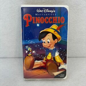 Pinocchio VHS Tape Walt Disney's Masterpiece (Clamshell Case)